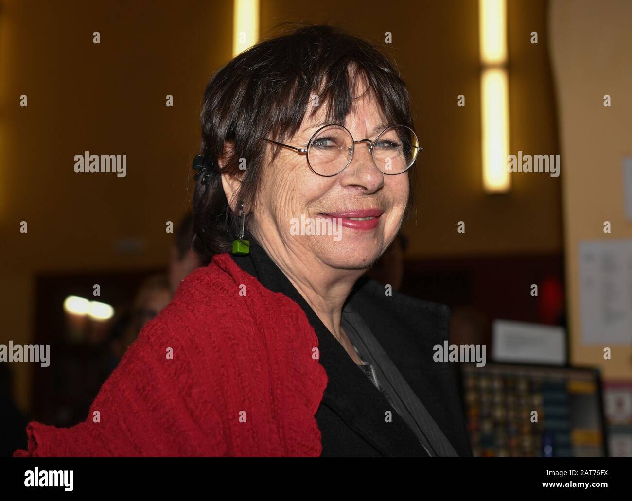 Berlin, Germany. 29th Jan, 2020. Monika Hansen comes to the Babylon cinema for the presentation of the Ernst Lubitsch Prize. Credit: Jens Kalaene/dpa-Zentralbild/dpa/Alamy Live News Stock Photo