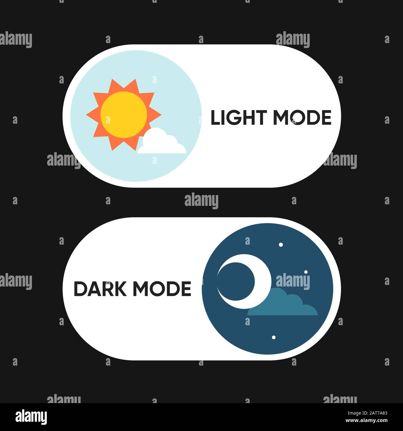 On Off Switch Element for Mobile App, Web Design, Animation. Light and ...