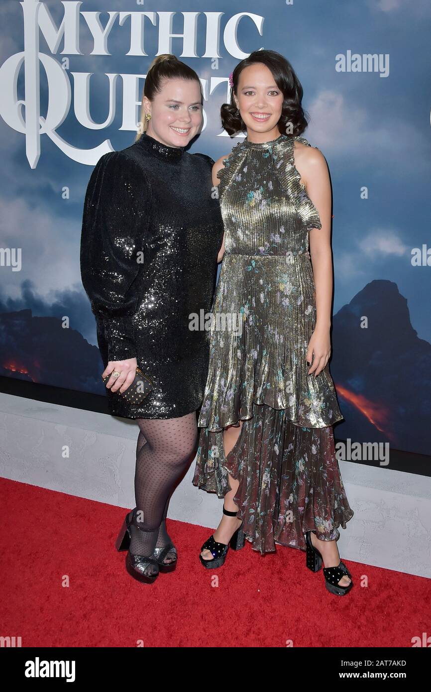 Los Angeles, USA. 29th Jan, 2020. Jessie Ennis and Charlotte Nicdao at