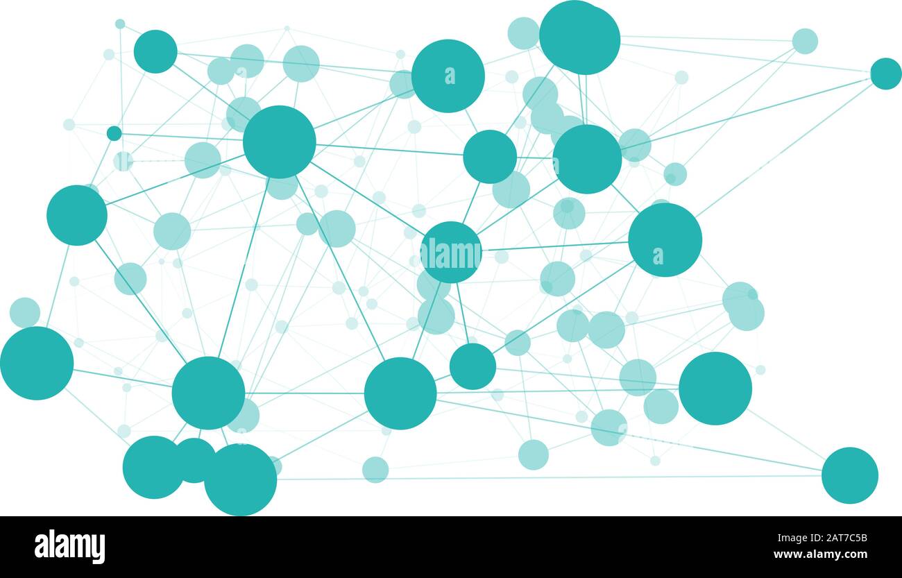 Presentation virus pattern digital molecule triangular, circles