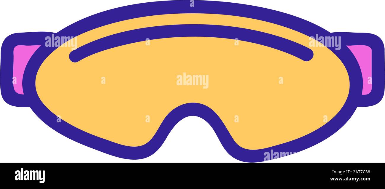 polarizing icon vector glasses. Isolated contour symbol illustration ...