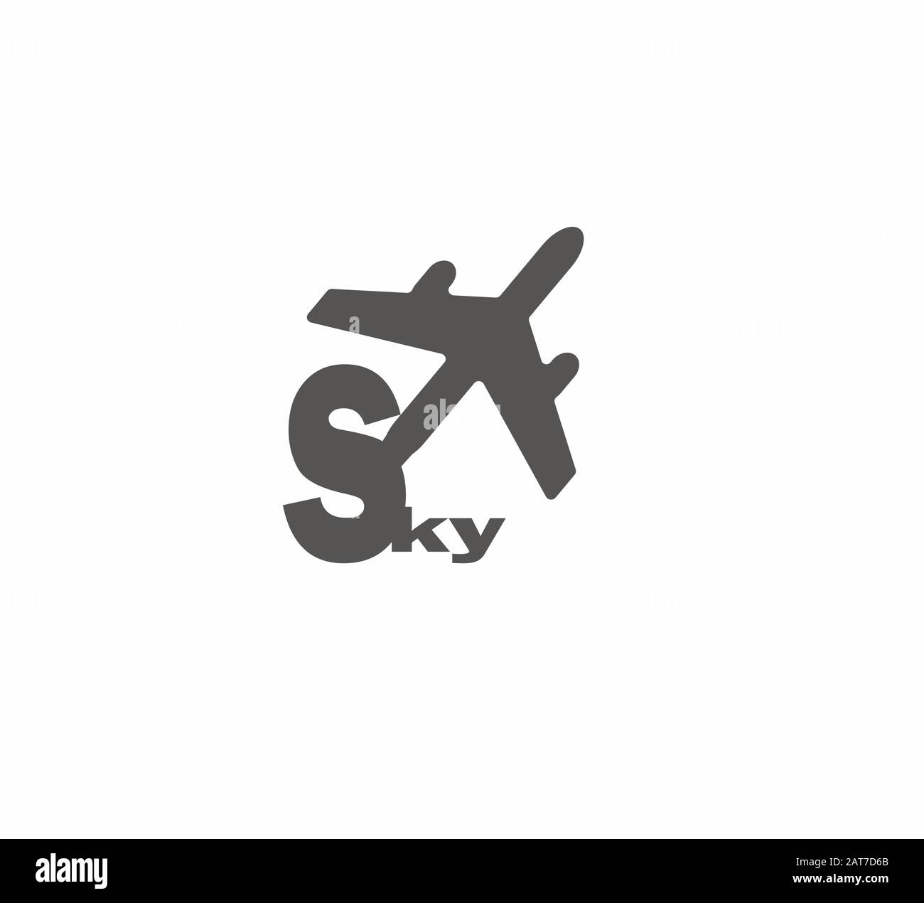 Vector plane icon - Aviation logotype Stock Vector