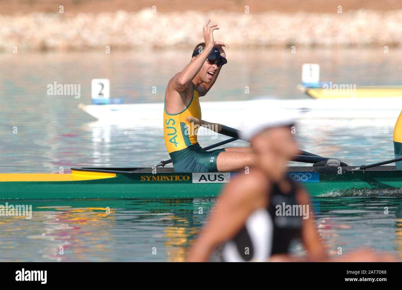 20040828 Olympic Games Athens Greece [Olympic Rowing Regatta] Lake ...