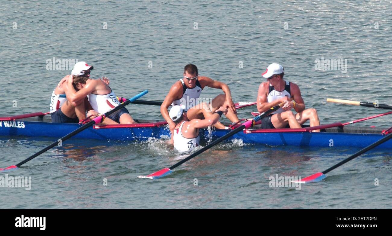 20040822 Olympic Games Athens Greece [Rowing-Sun Finals day] Lake ...