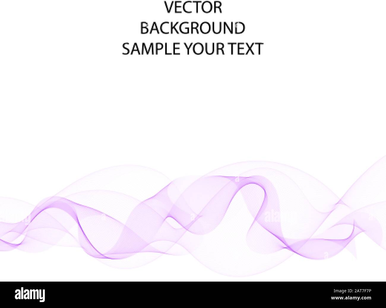 Abstract vector background with smooth color wave. Smoke wavy lines ...