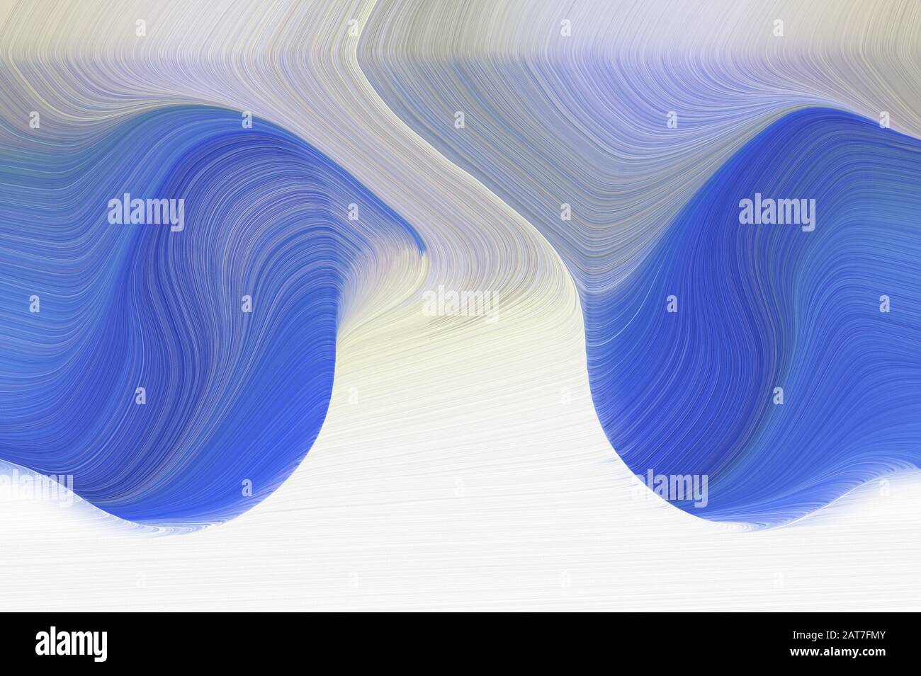 abstract fluid canvas design with light gray, royal blue and slate blue