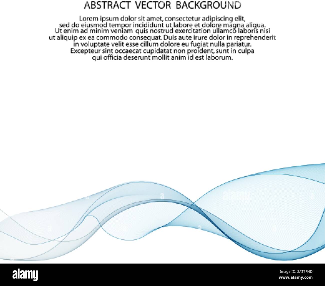 Abstract blue wave vector background. Wave flow motion Stock Vector ...