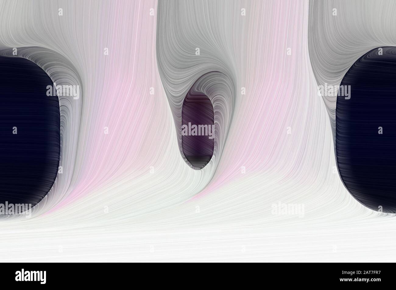 abstract fluid wallpaper design with light gray, very dark blue and