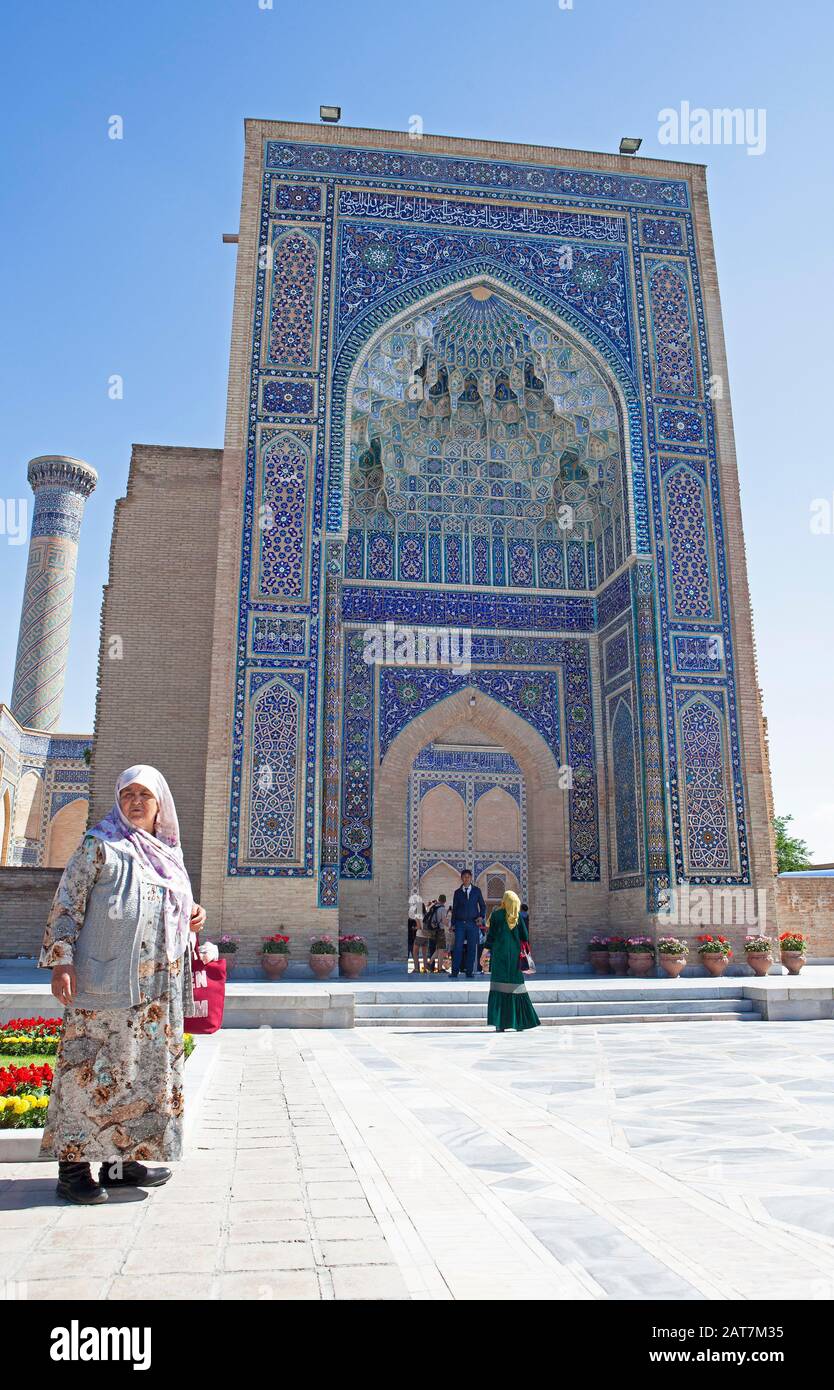 Amir Timur Mausoleum, Samarkand, Samarqand Province, Uzbekistan Stock Photo