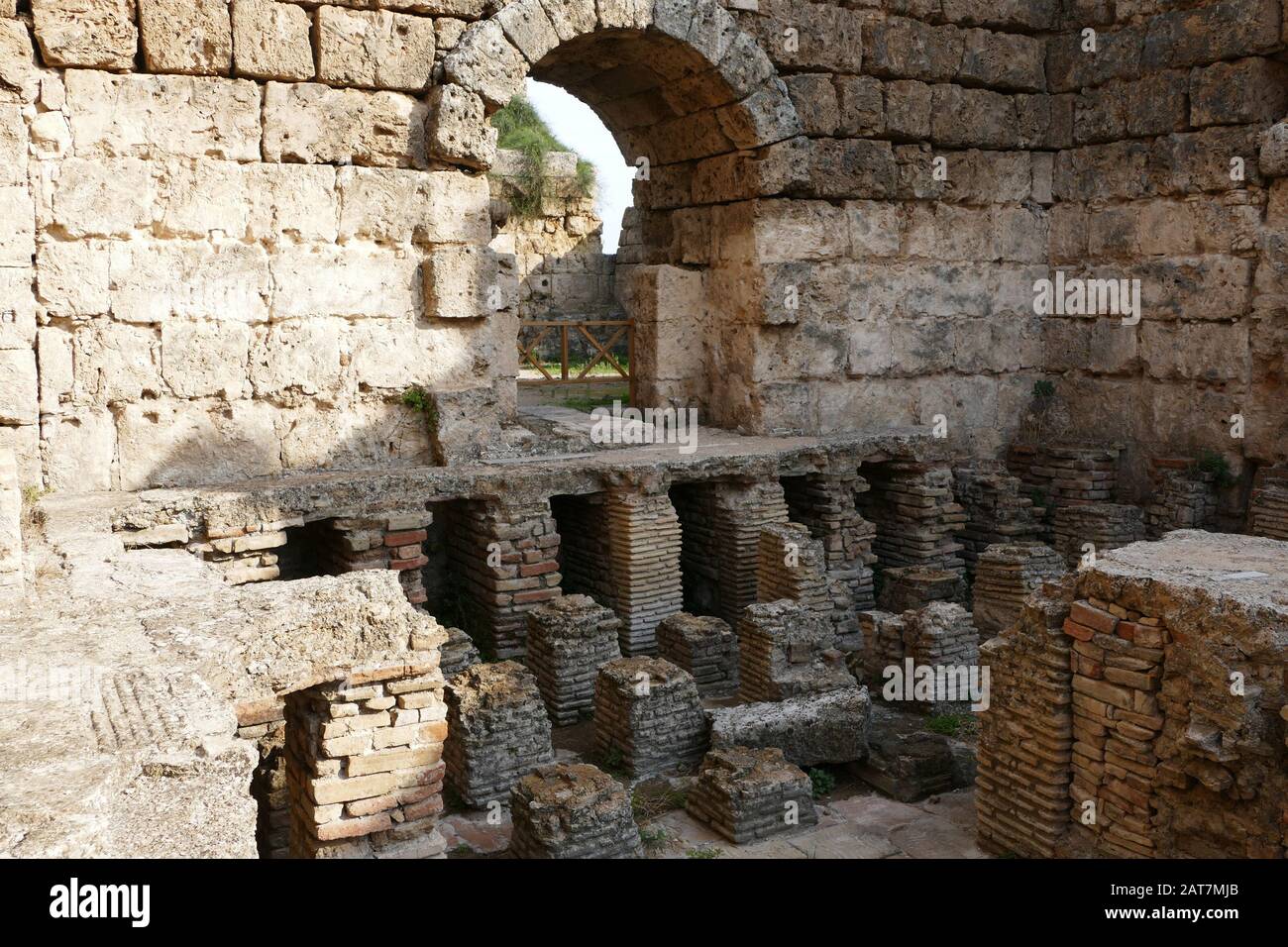 Roman baths at Perge, Turkey Stock Photo