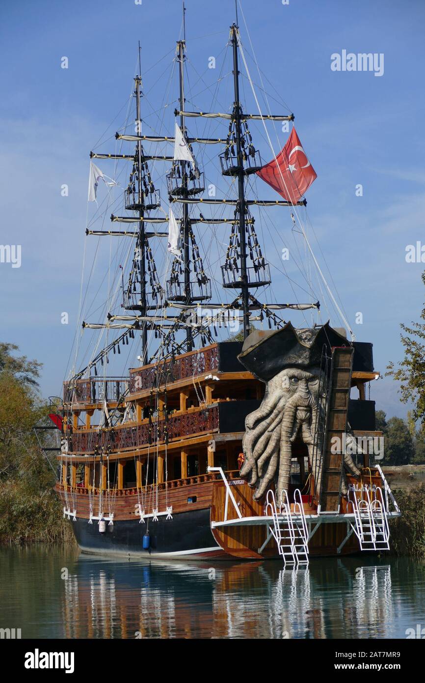 Pirate Ships For Tourists In Antalya Turkey Stock Photo Alamy