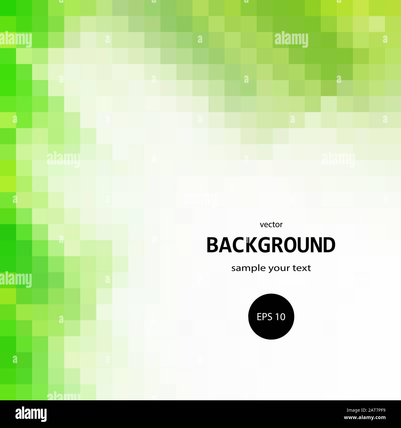 green squares. colorful bright background Stock Vector