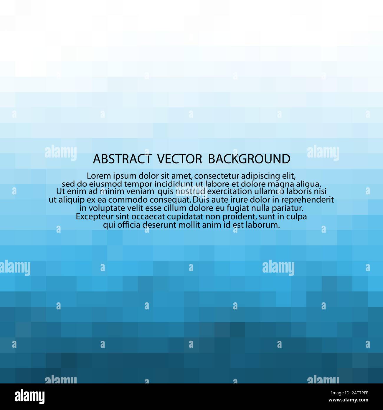 Blue pixel abstract background. squares. presentation template Stock Vector