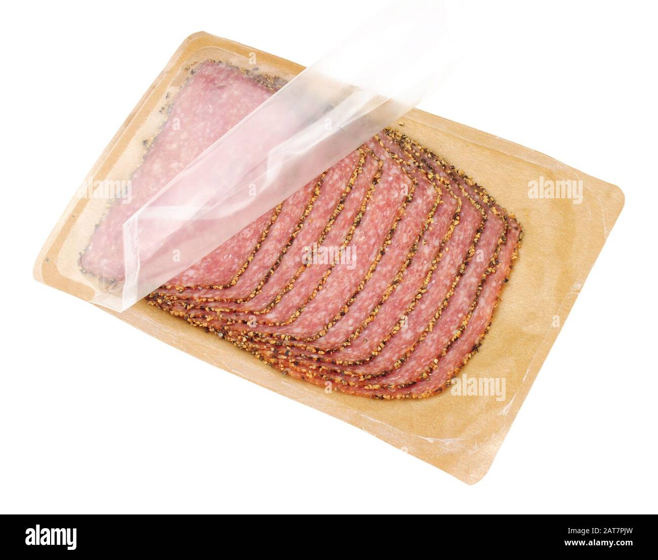 Packet of salami isolated hires stock photography and images Alamy