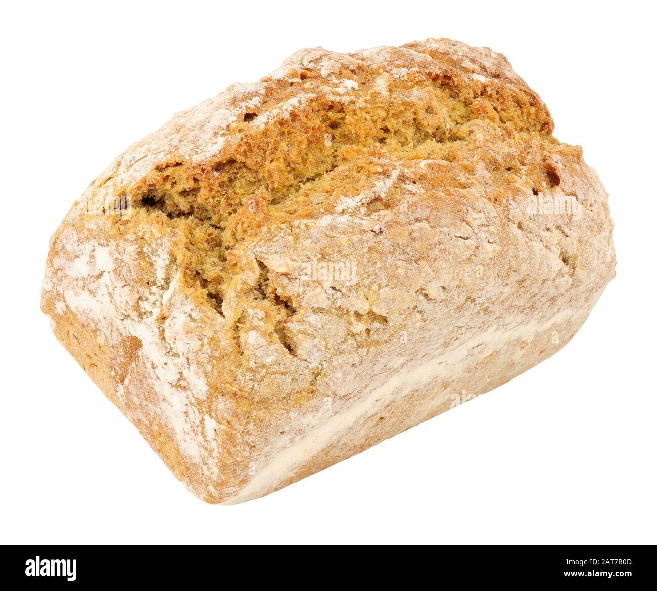 Traditional Irish wheaten soda bread loaf isolated on a white background Stock Photo Alamy