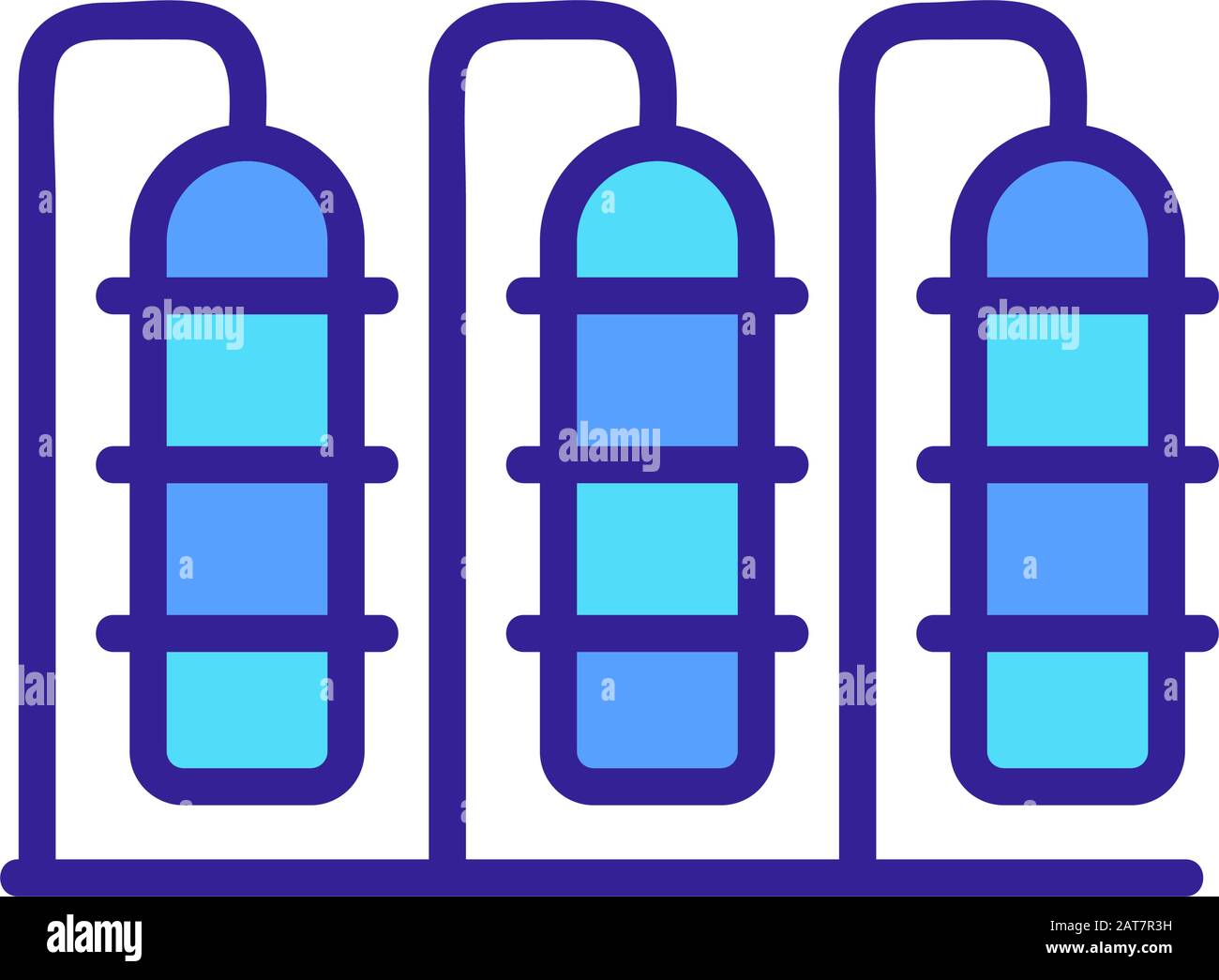 Fuel production icon vector. Isolated contour symbol illustration Stock ...