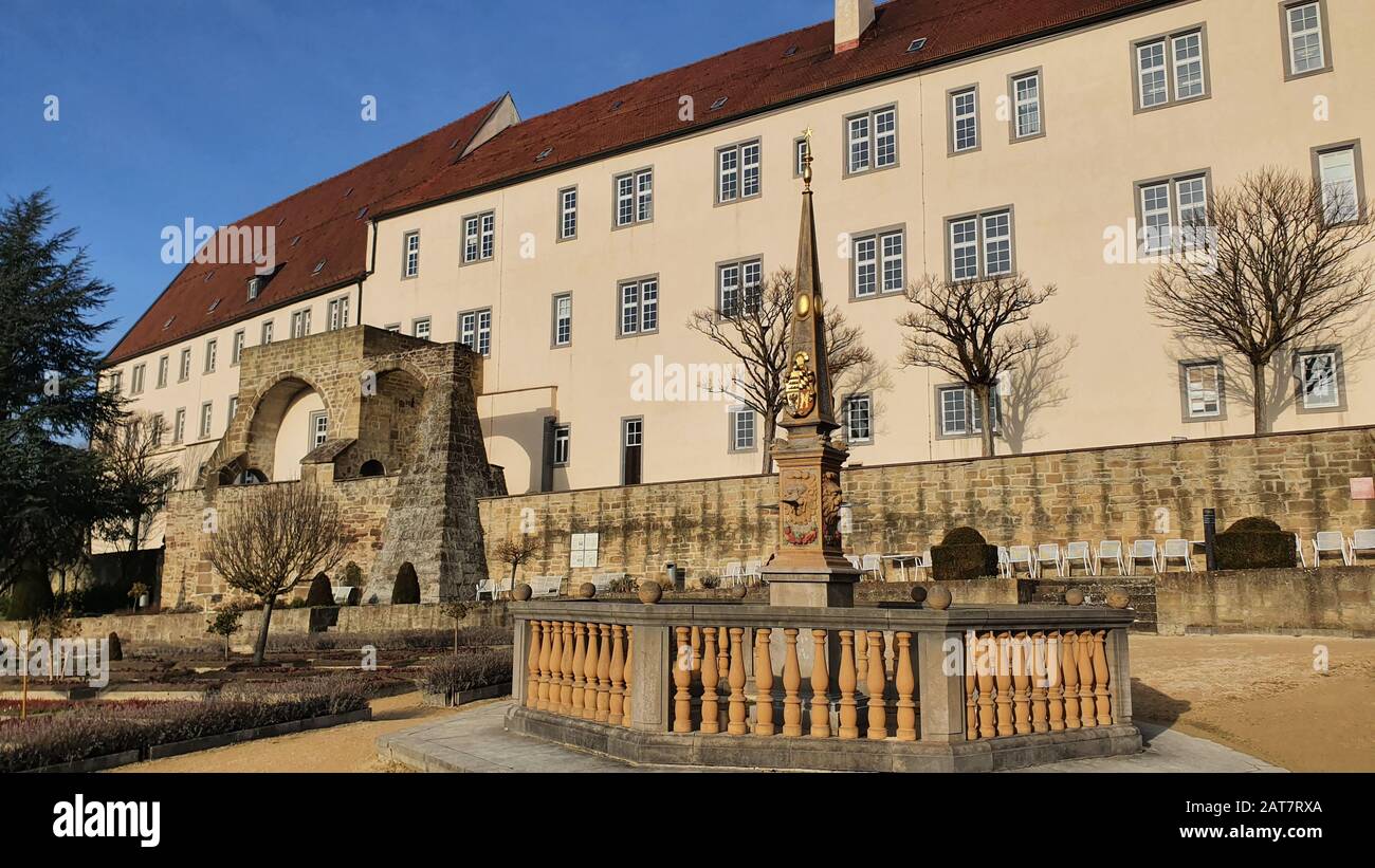 Solitude castle and Leonberg Castle Stock Photo
