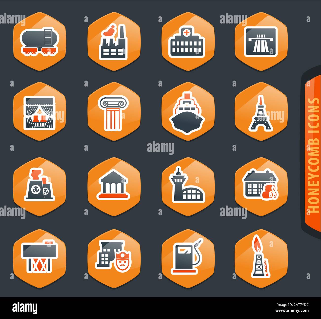 Infrastucture of the city icons set Stock Vector Image & Art - Alamy