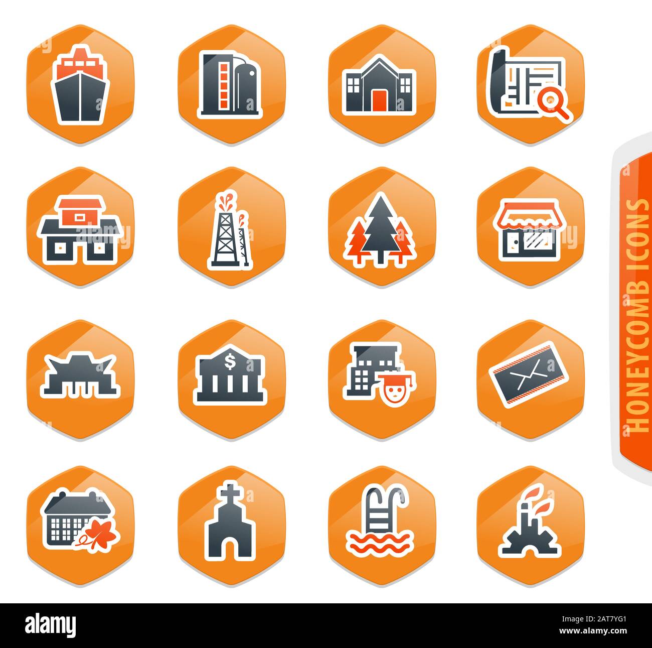 Infrastucture of the city icons set Stock Vector Image & Art - Alamy