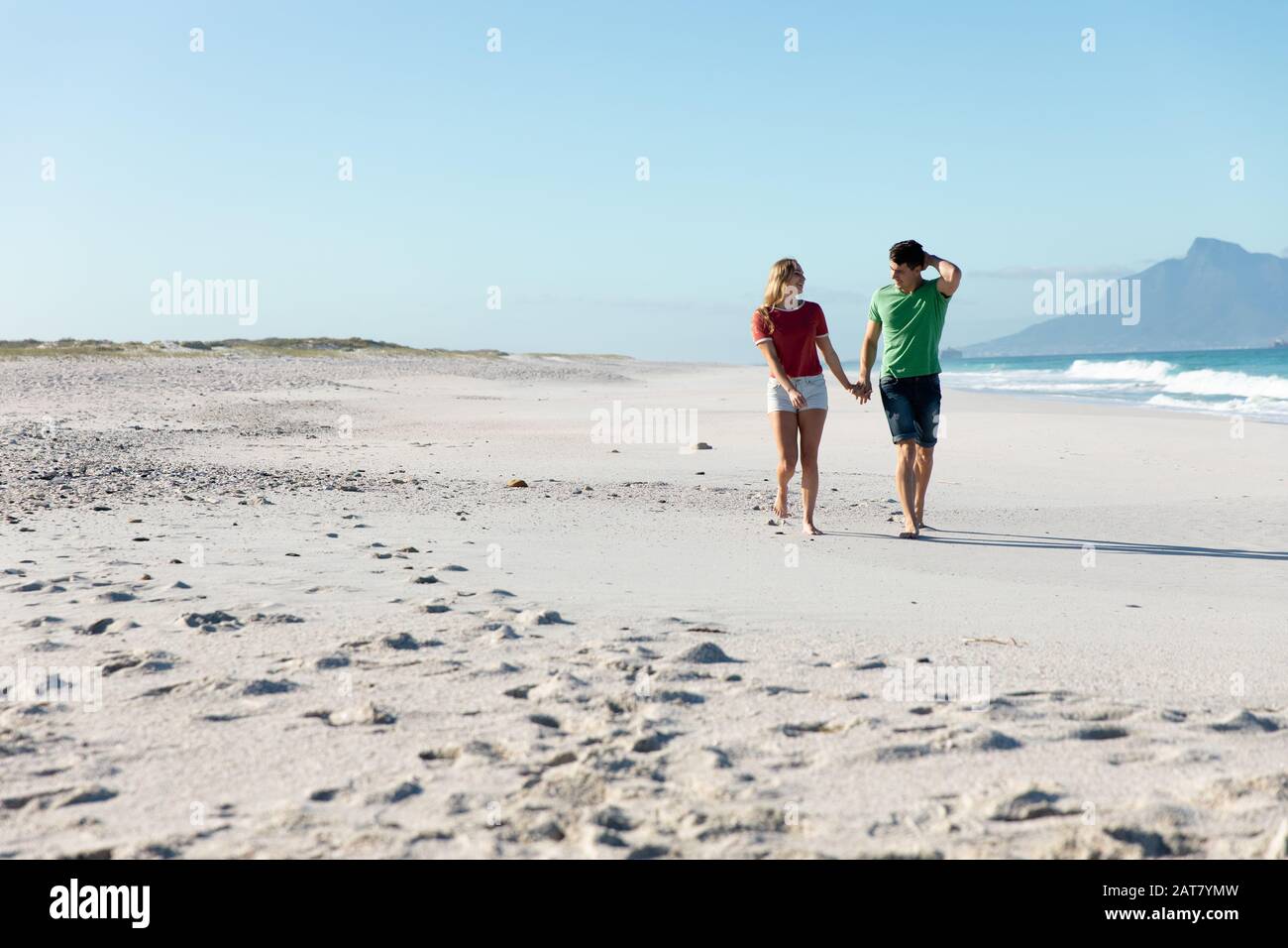 Male walking on sand hi-res stock photography and images - Alamy