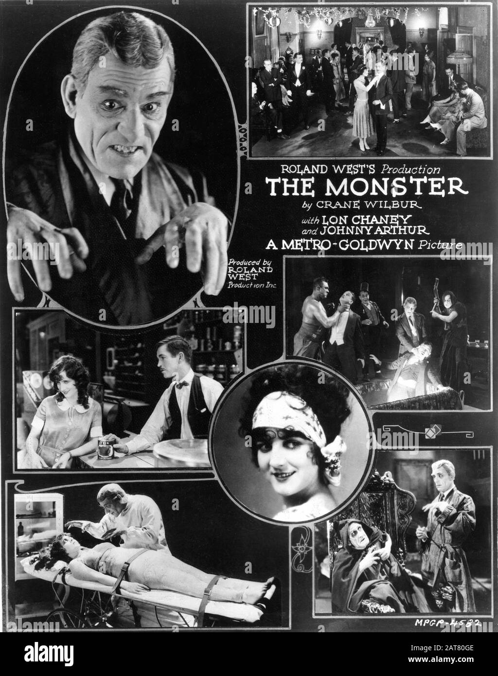 LON CHANEY GERTRUDE OLMSTEAD and JOHNNY ARTHUR in THE MONSTER 1925