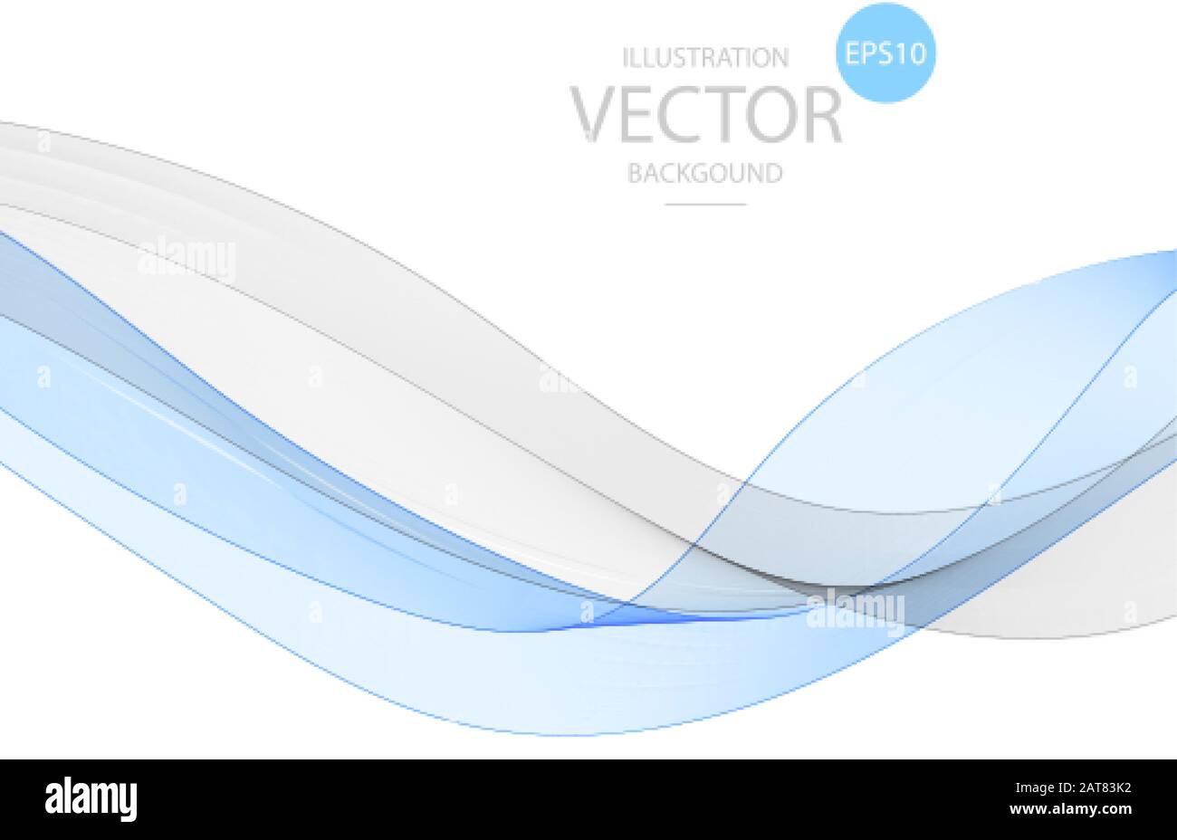 blue and gray wave. abstract background. vector pattern Stock Vector
