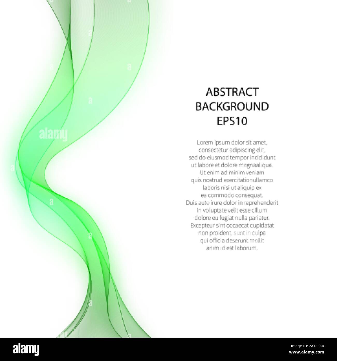 green wave. abstract vector background Stock Vector Image & Art - Alamy