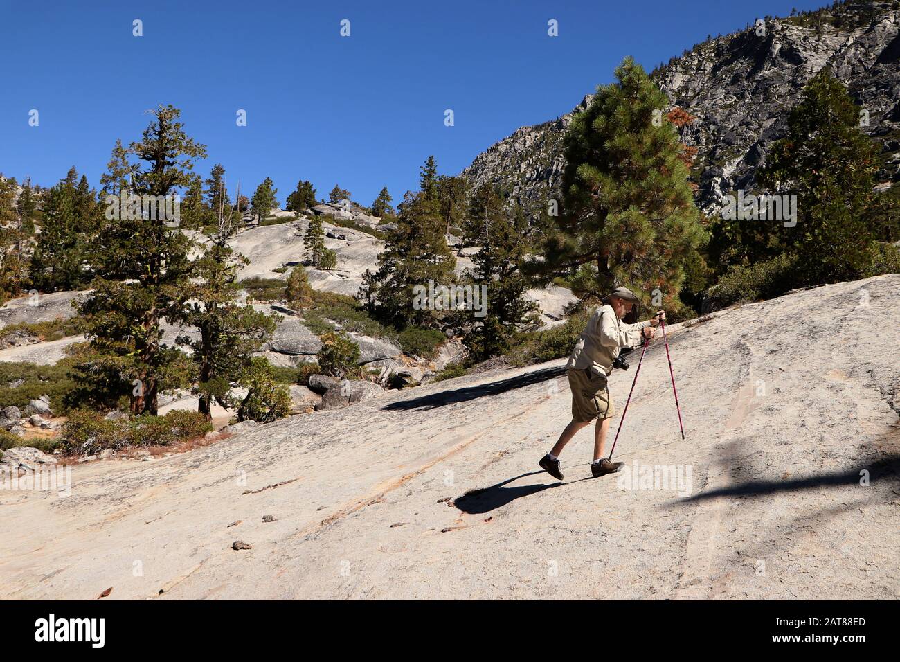 Pyramid Peak Trail Glacial valley Eldorado National Forest California