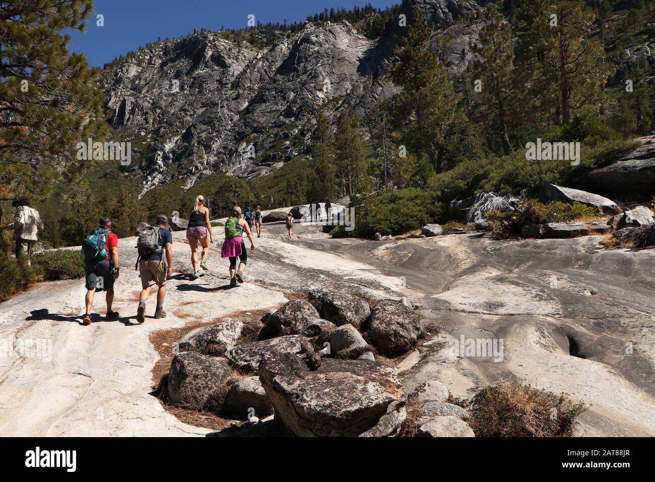 Pyramid Peak Trail Glacial valley Eldorado National Forest California
