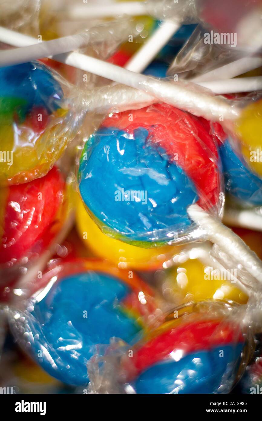 Child and bag of sweets hi-res stock photography and images - Alamy