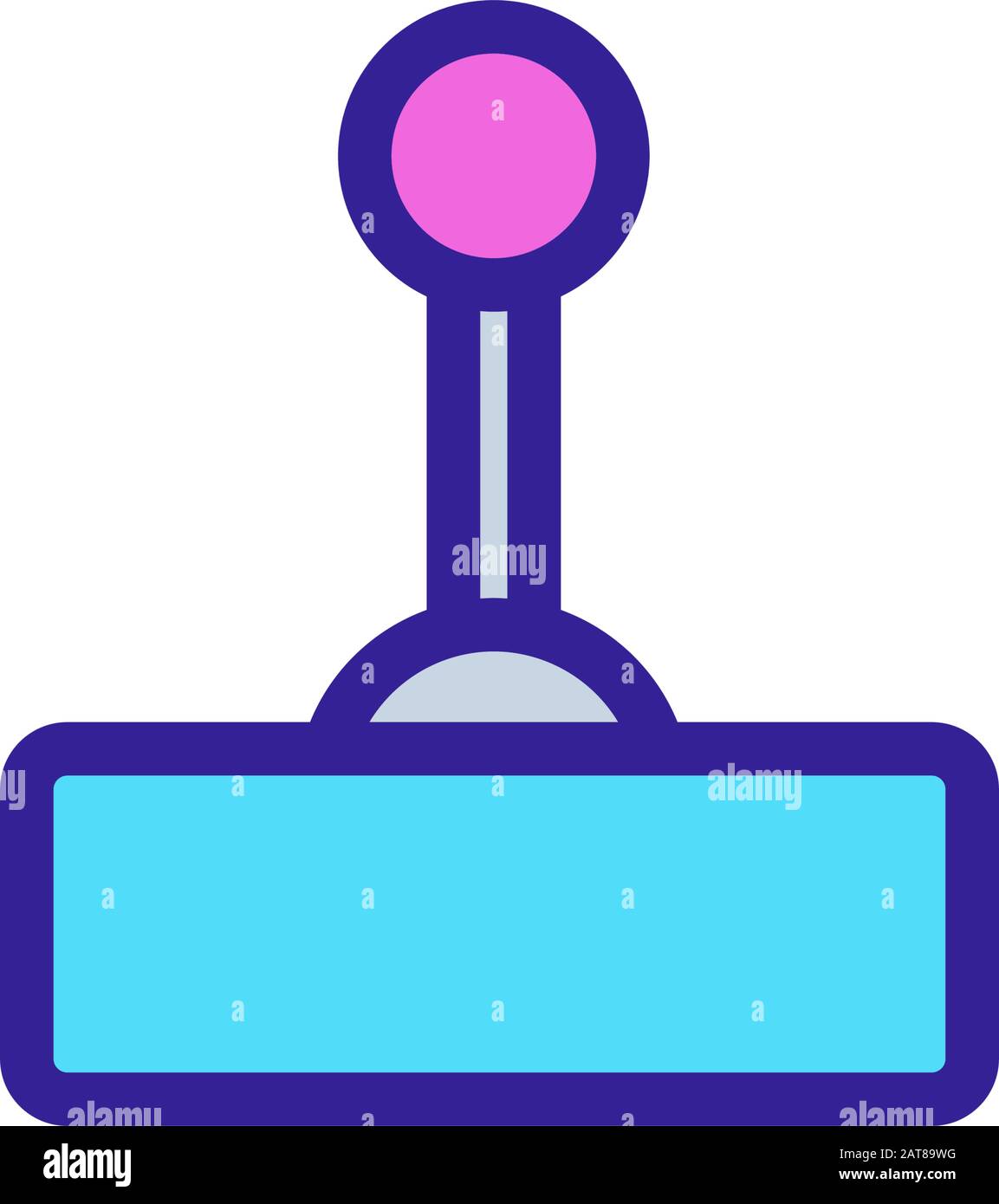 Game joystick icon vector. Isolated contour symbol illustration Stock ...