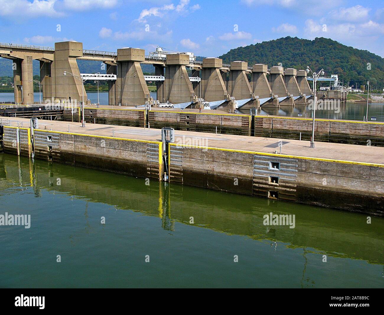 Locks on the Ohio River Stock Photo Alamy