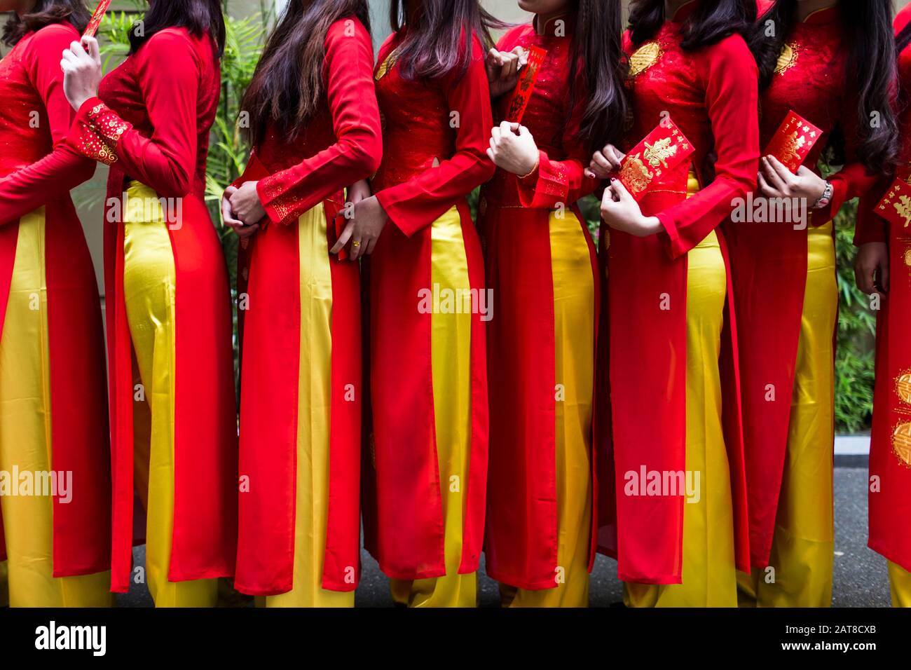 Red and yellow dresses Clearance