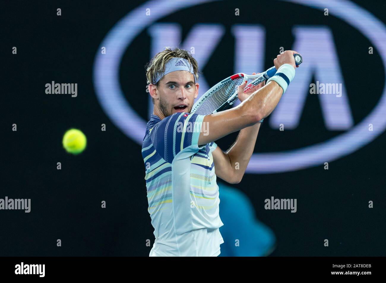 Melbourne, Australia. 31st Jan, 2020. Dominic Thiem of Austria at the 2020 Australian Open Tennis Championship Day 12 Semifinal Match at Melbourne Park Tennis Centre, Melbourne, Australia. 31 Jan 2020. ( © Andy Cheung/ArcK Images/arckimages.com/UK Tennis Magazine/International Sports Fotos) Credit: Roger Parker/Alamy Live News Stock Photo