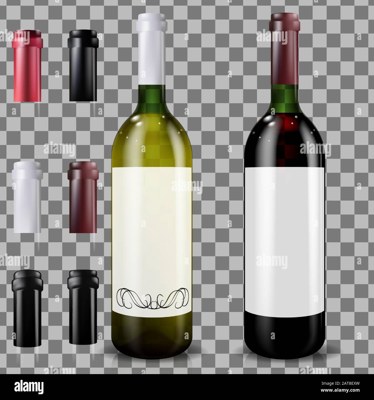 Mockup wine bottle Stock Vector Images Alamy