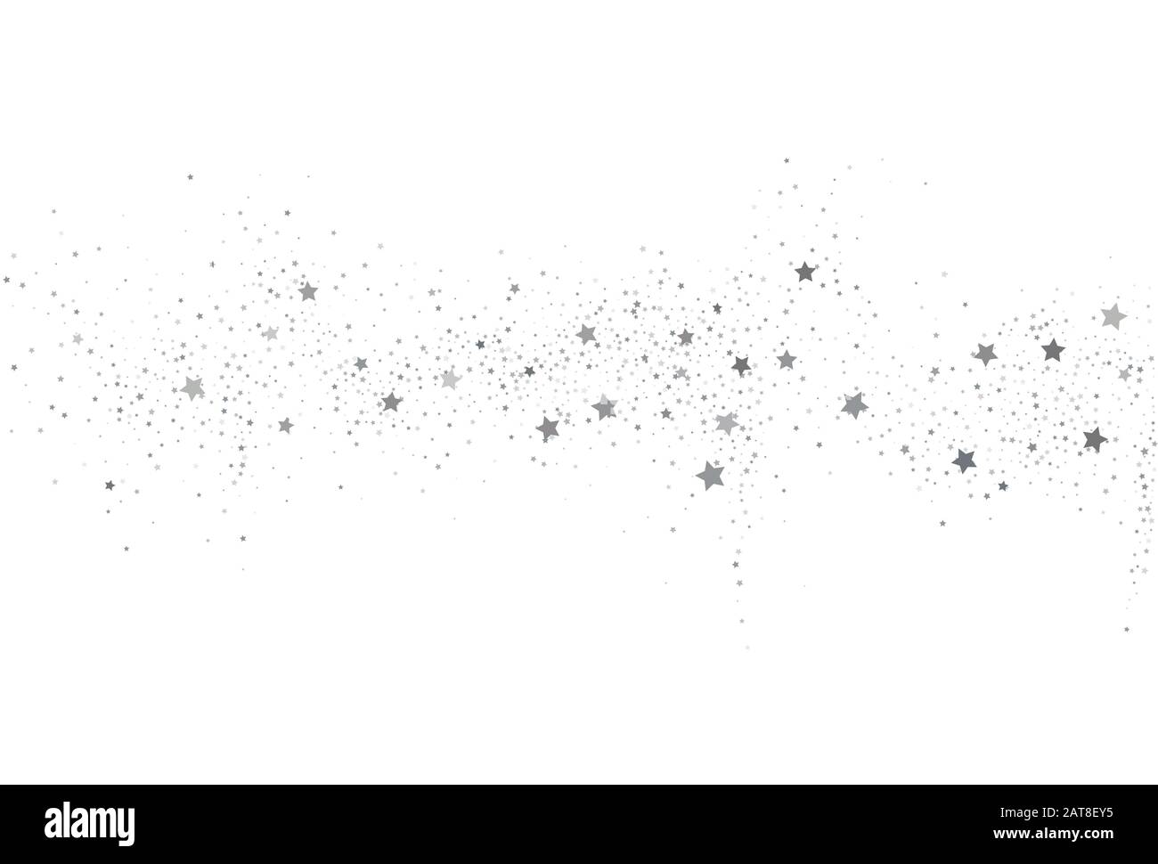 Light silver glitter confetti background. White holiday texture Stock