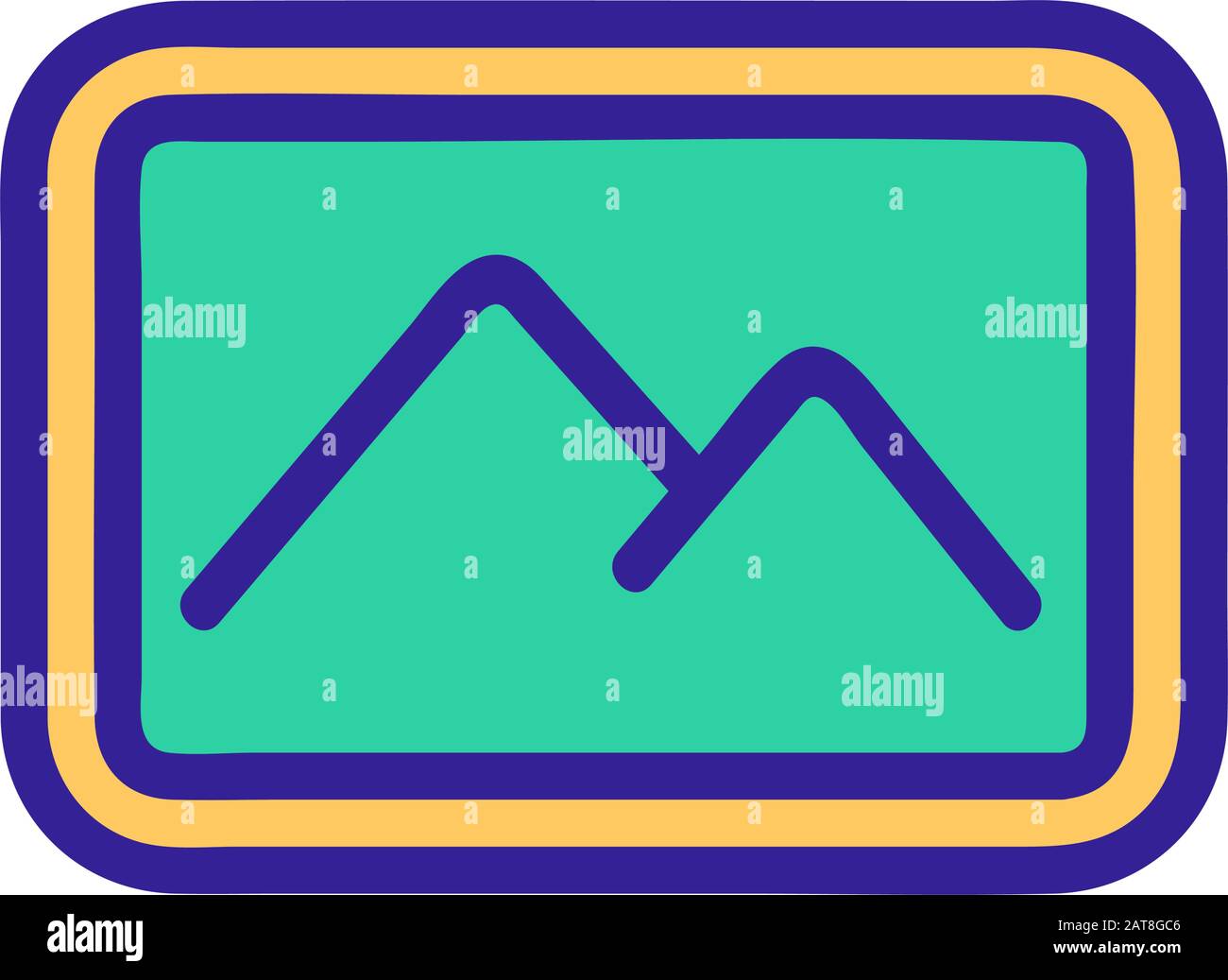 Image drawing vector icon. Isolated contour symbol illustration Stock ...