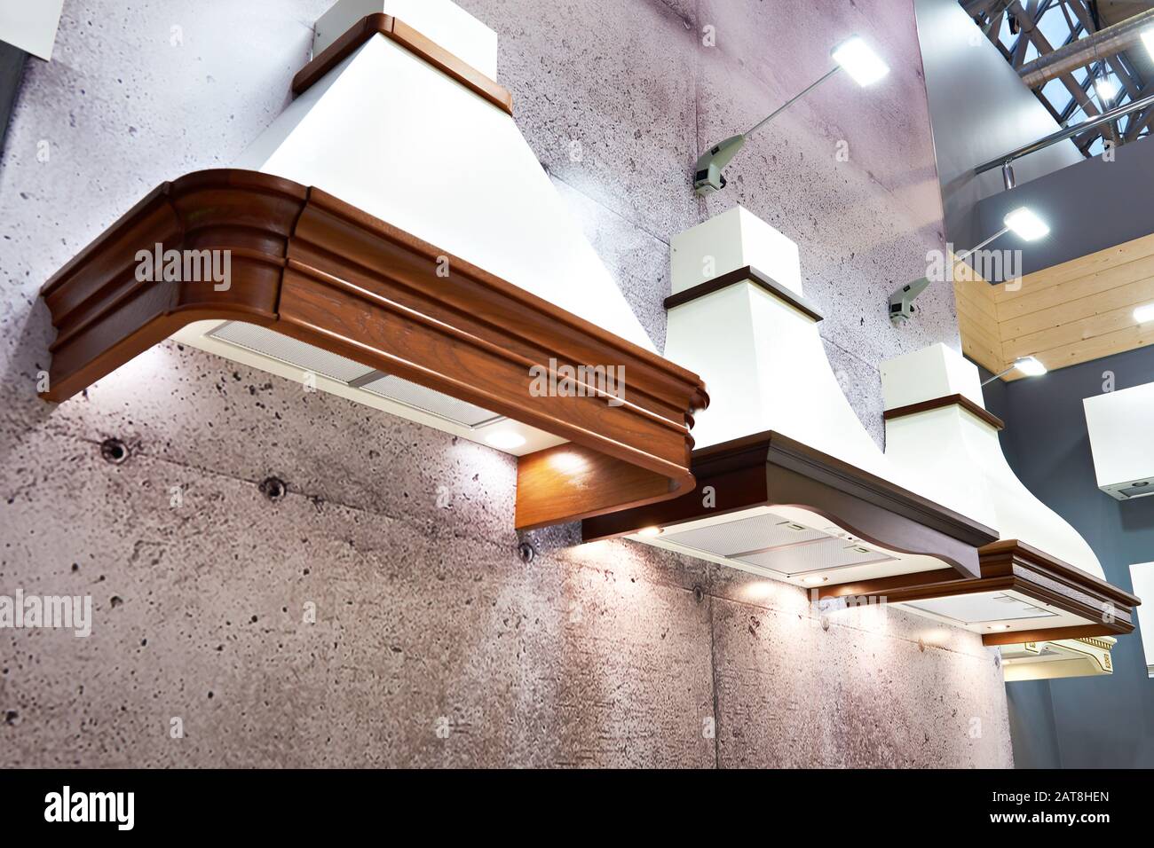 Department store selling kitchen hoods Stock Photo