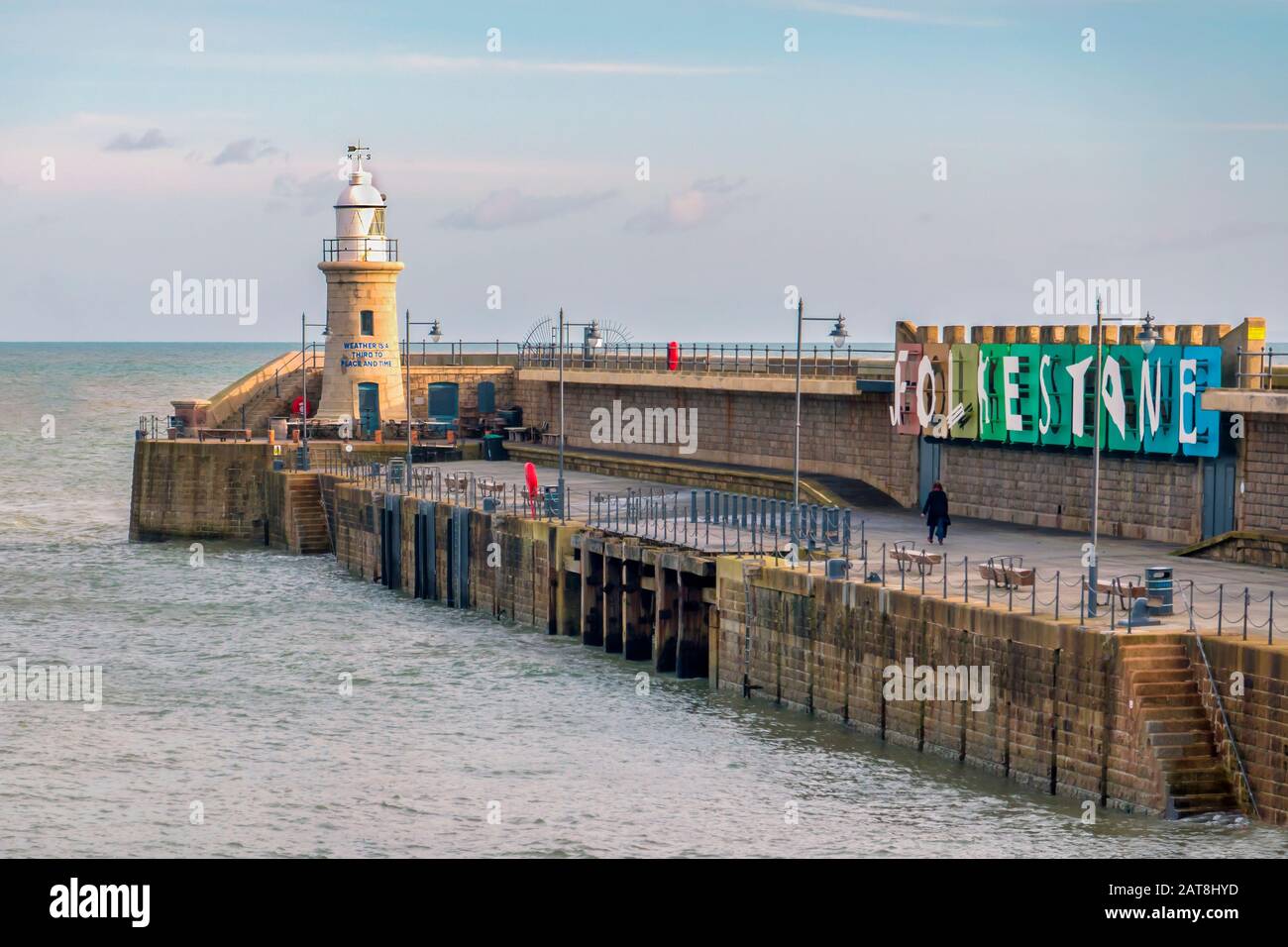 Folkestone pier hires stock photography and images Alamy