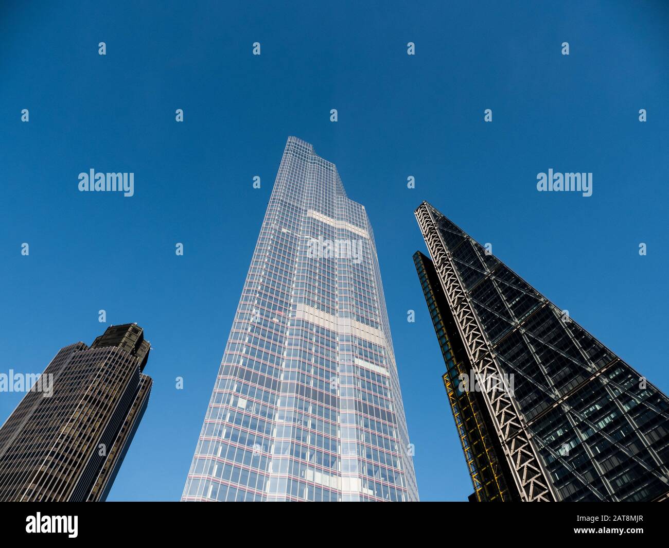 Tower 42, 22 Bishopgate, 122 Leadenhall Street, City of London Landscape, City of London, England, UK, GB. Stock Photo