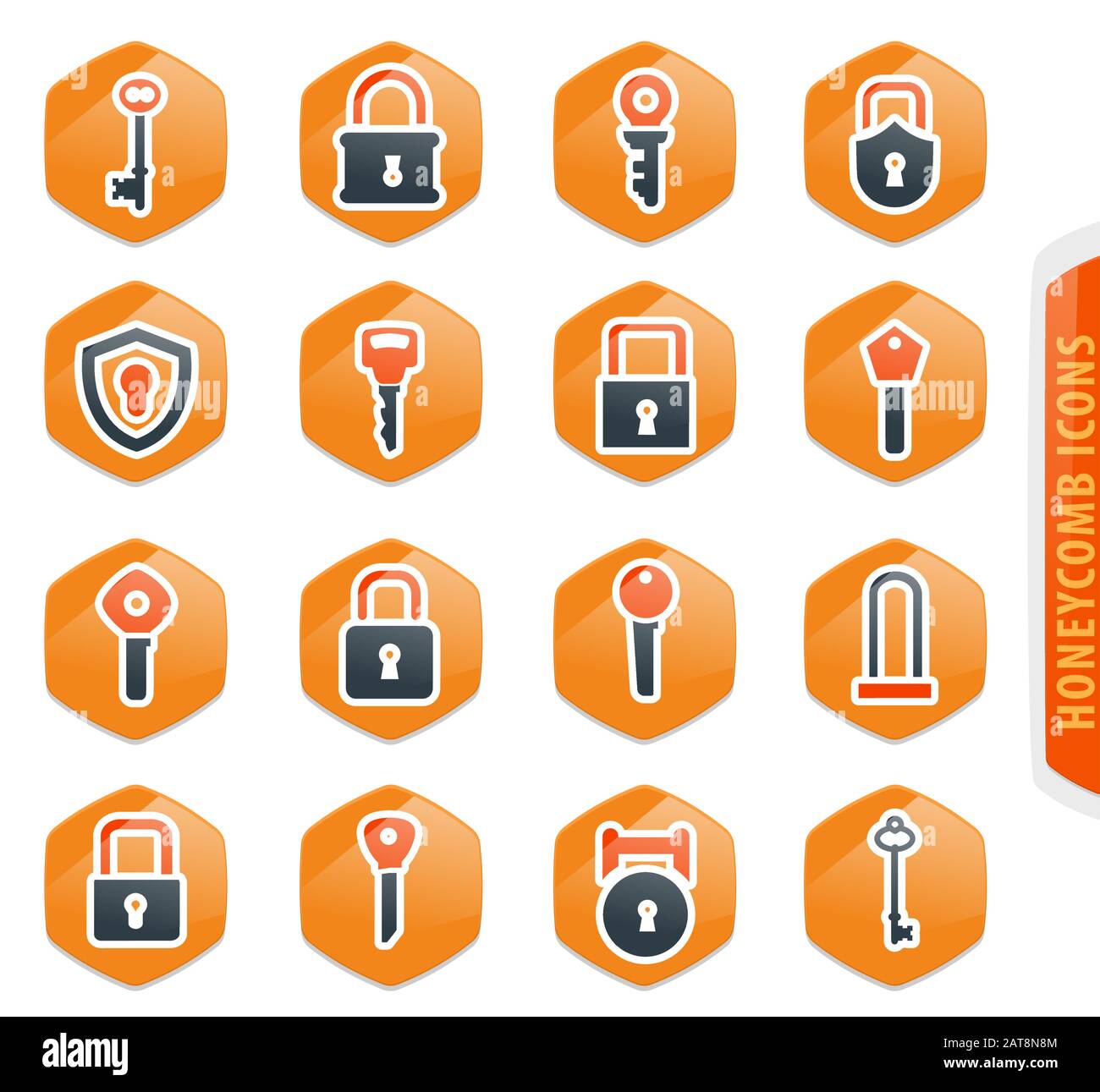 Lock and Key icons set Stock Vector Image & Art Alamy