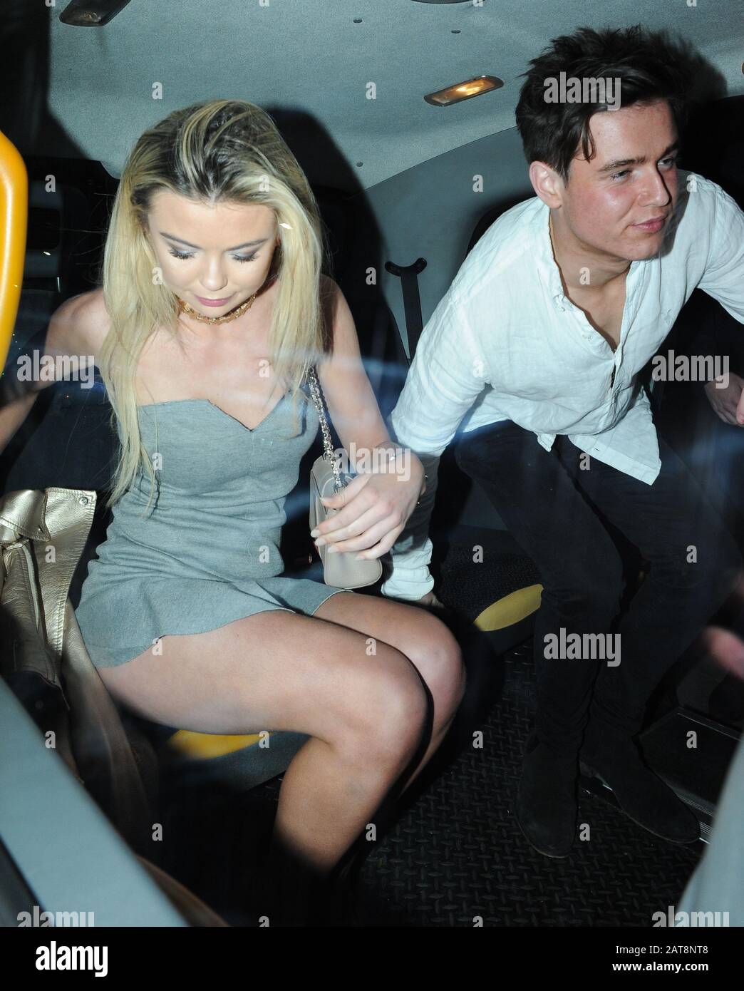 Georgia Toffolo is Dating non other than Lottie Moss's Ex  Sam Prince !!!  they had a date night at Bodo's Schloss in Kensington Stock Photo