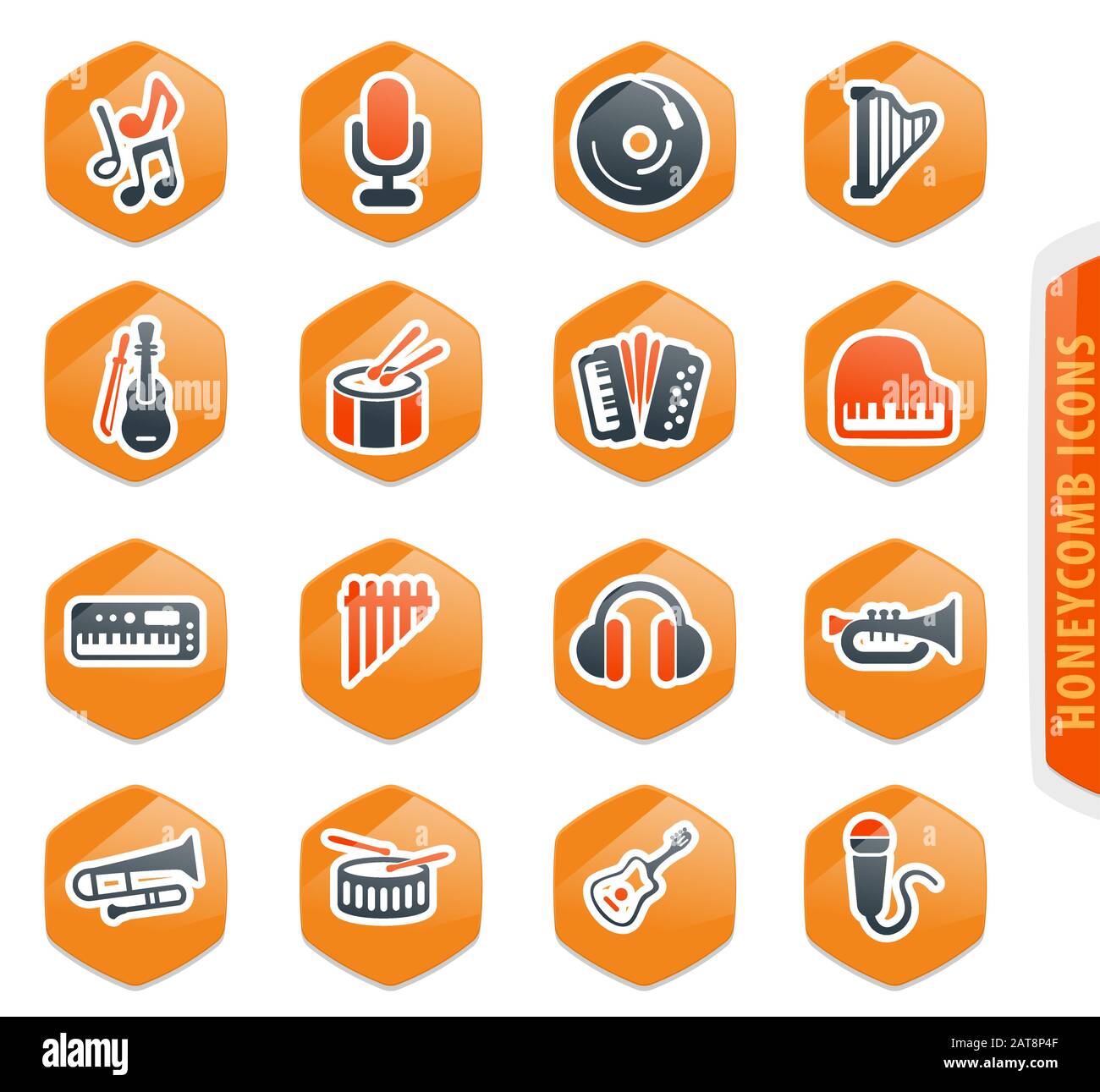Music icons set Stock Vector Image & Art Alamy