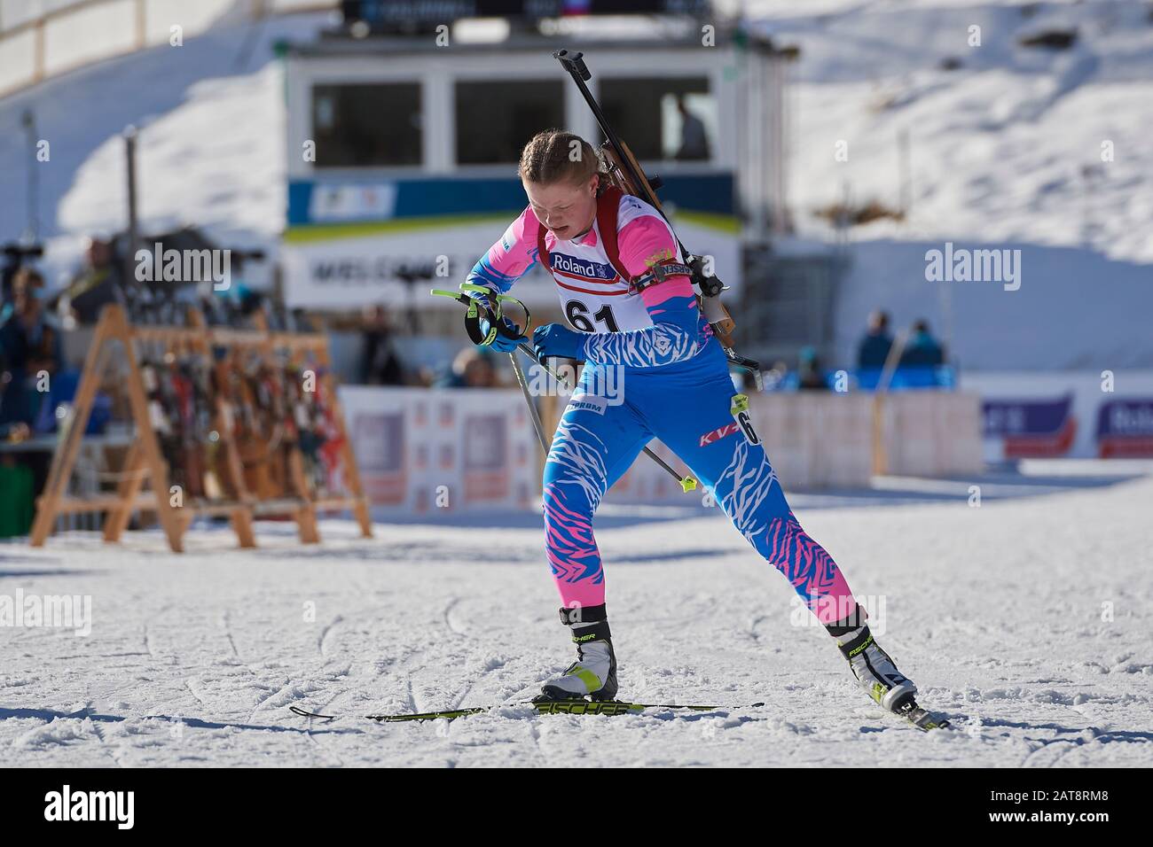 Lenzerheide, Schweiz, 31. Januar 2020. Ivanova Amina beim 6 km Sprint