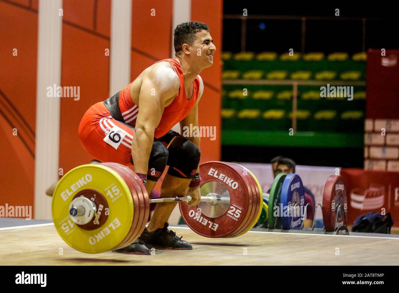 Rome, Italy, 31 Jan 2020, bacha aymen (tun) 109 kg category during IWF Weightlifting World Cup 2020 - Weightlifting - Credit: LPS/Claudio Bosco/Alamy Live News Stock Photo