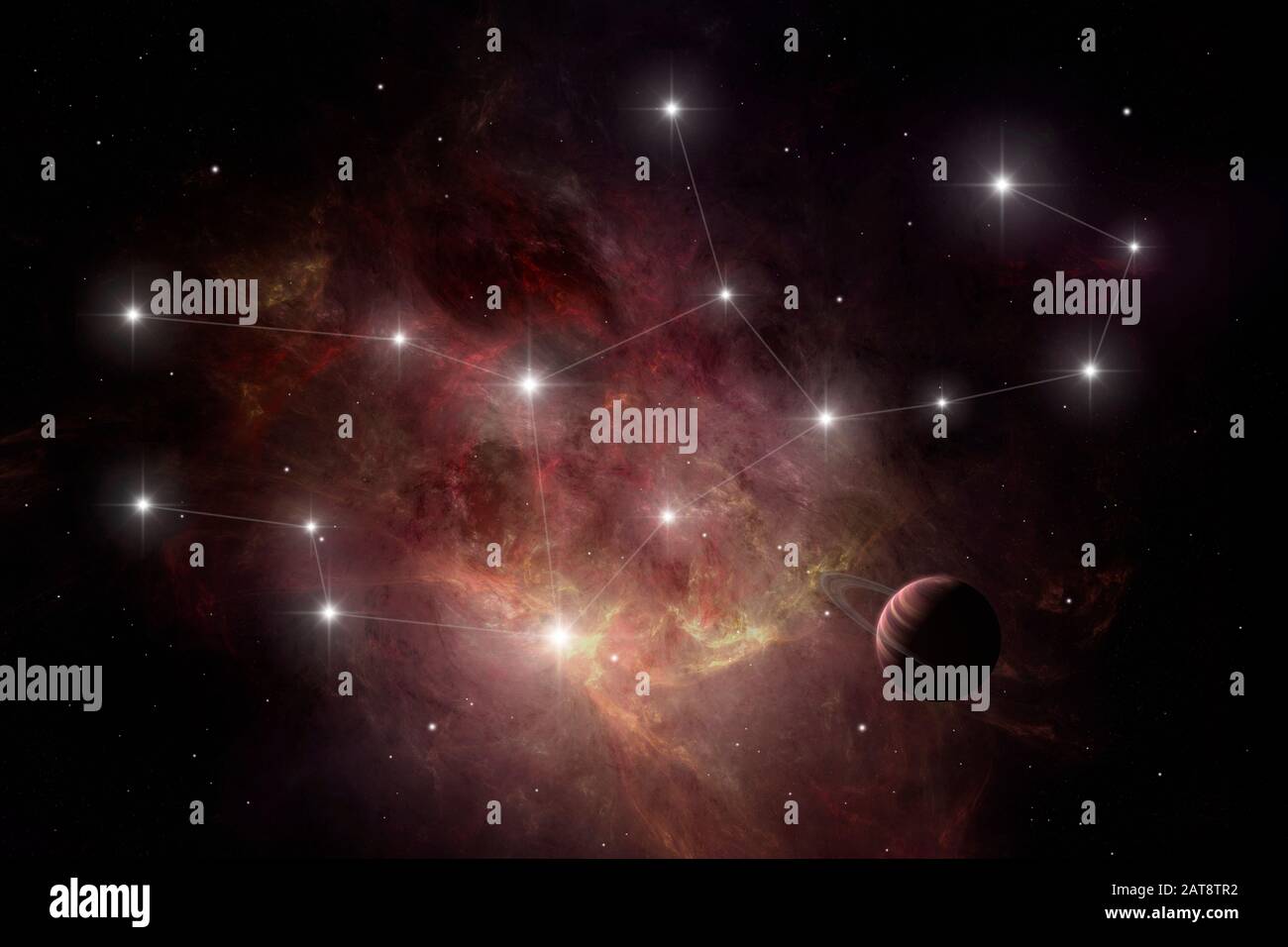 Virgo Star Constellation Stock Photo Alamy