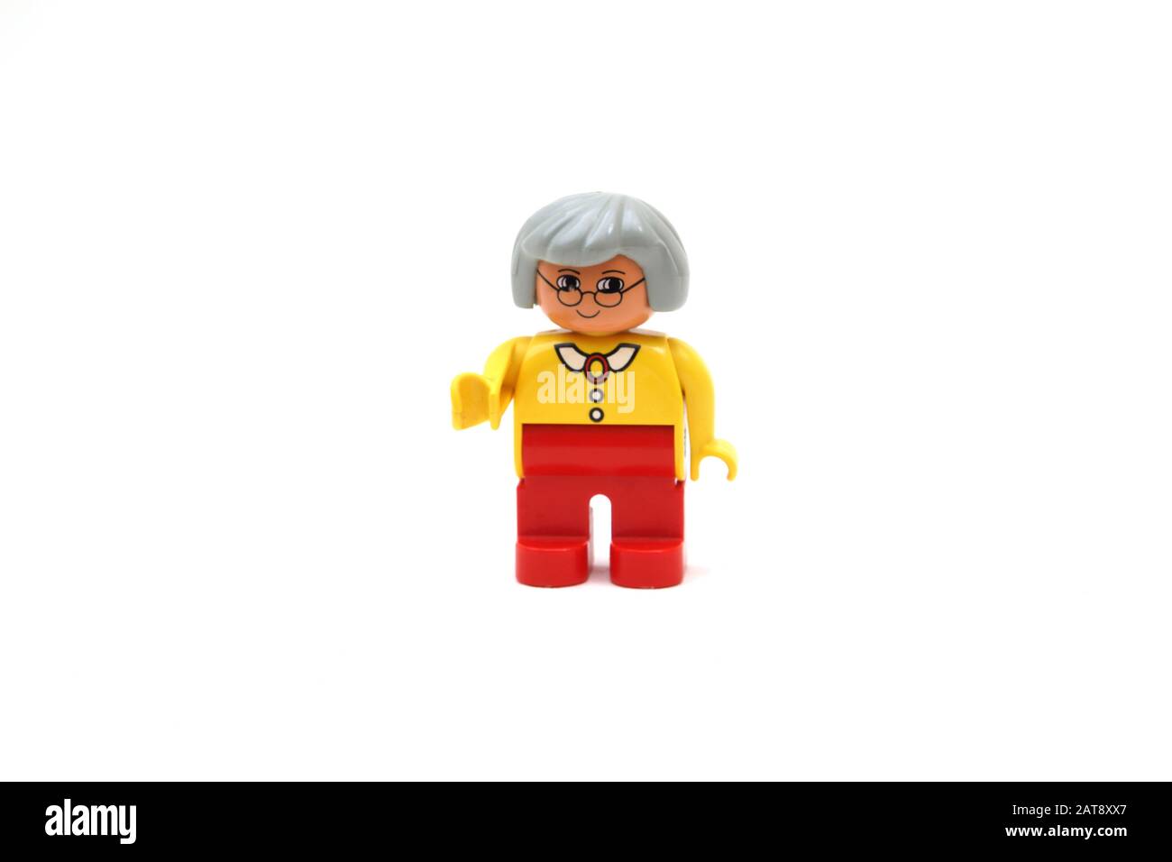 Lego Duplo Grandmother Figure Stock Photo