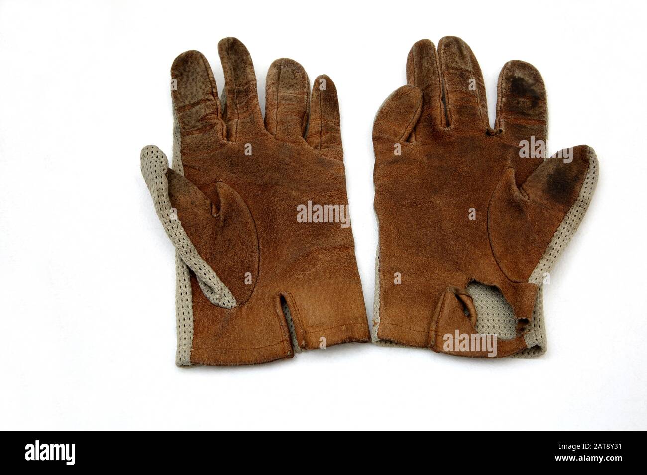 worn-out-driving-gloves-stock-photo-alamy