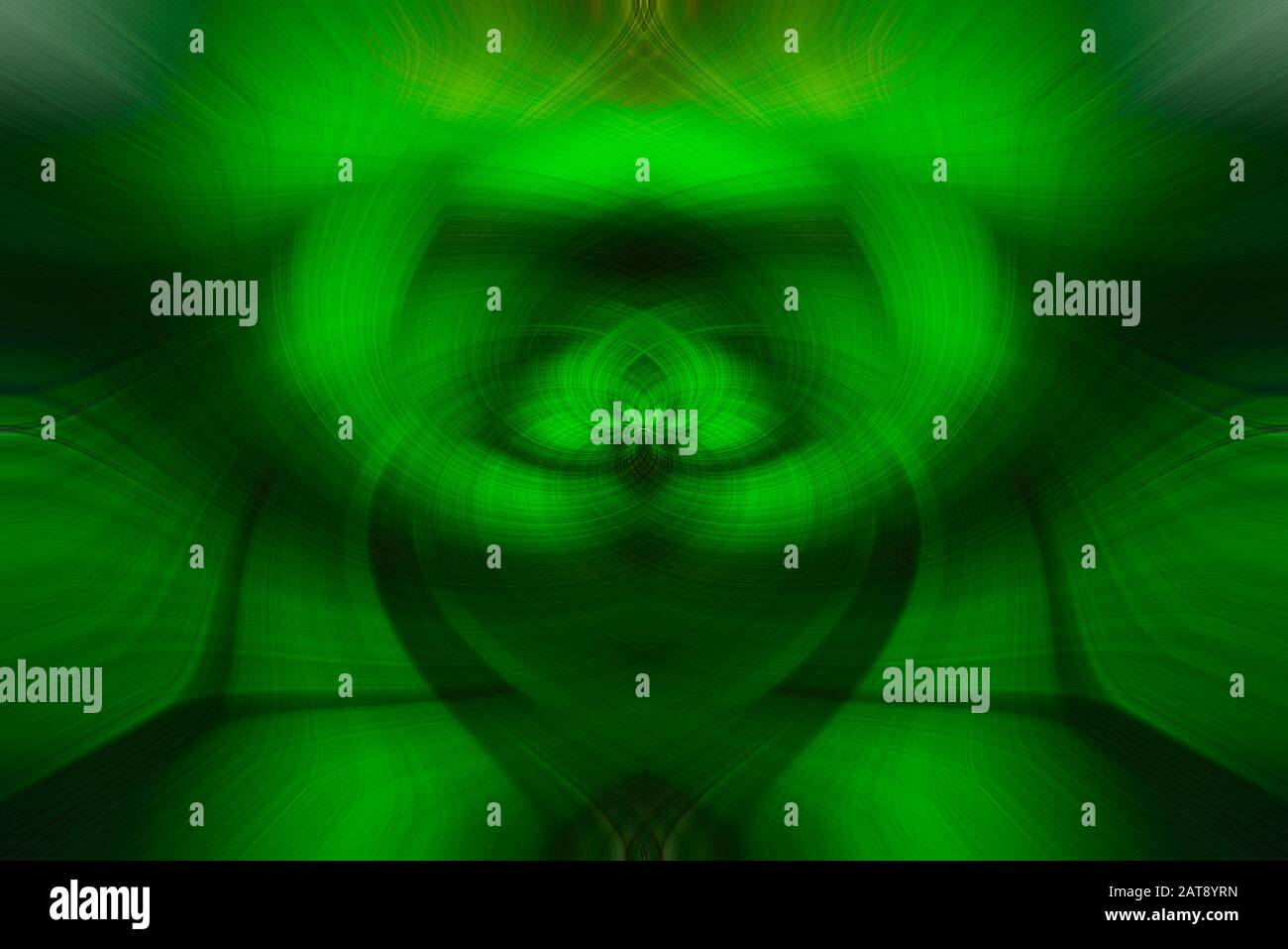 Abstract multicolored forms, green, black Stock Photo