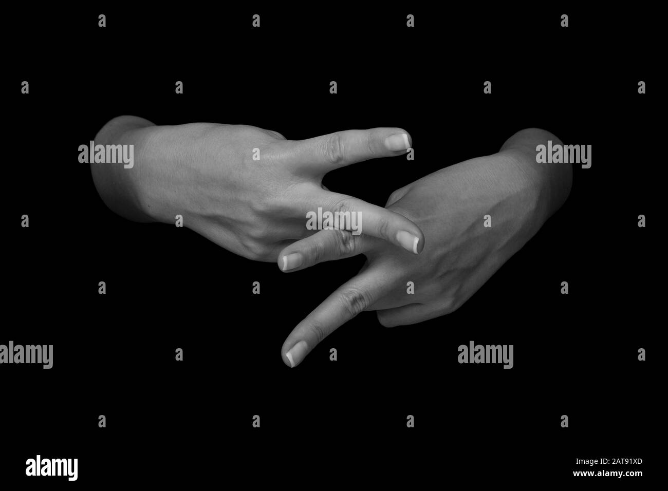 Sign language hands hi-res stock photography and images - Alamy